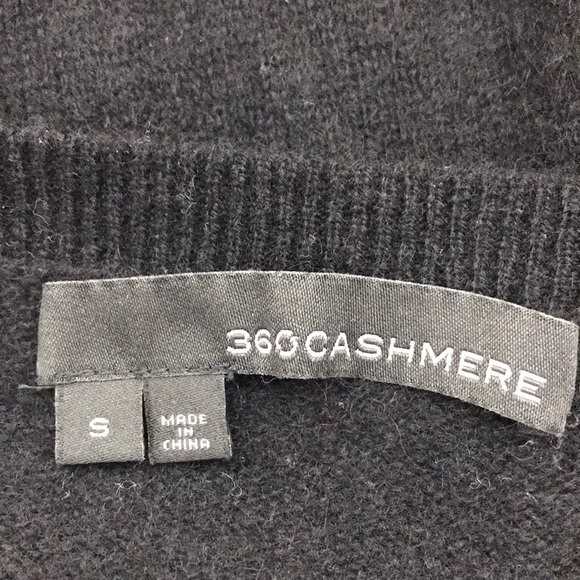 360Cashmere 100% Cashmere Black Sweater - Picture 3 of 5